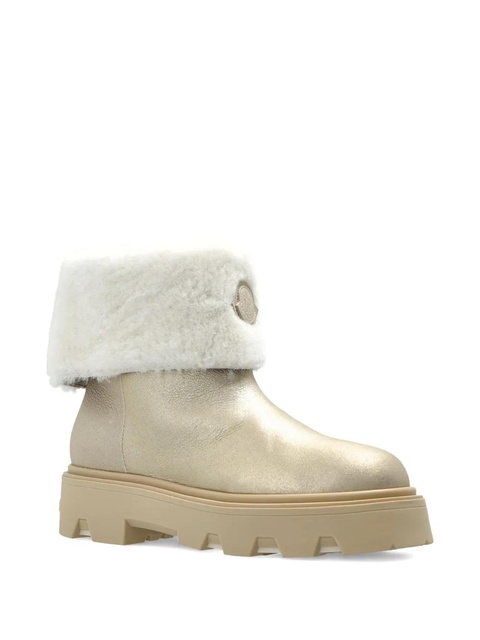 Moncler 40mm Aurea shearling-trim boots - Gold - zdjęcie produktu nr 1