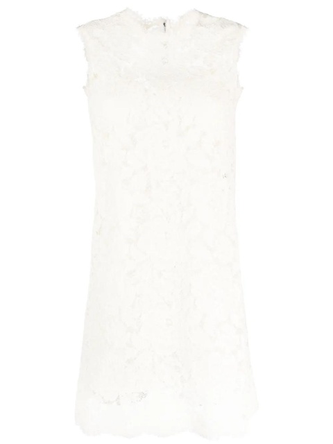 Dolce & Gabbana sleeveless lace mini dress - Neutrals - zdjęcie produktu nr 1