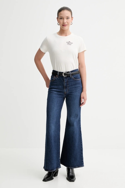 Levi's jeansy RIBCAGE BELLS damskie high waist A7503.0008 - zdjęcie produktu nr 1