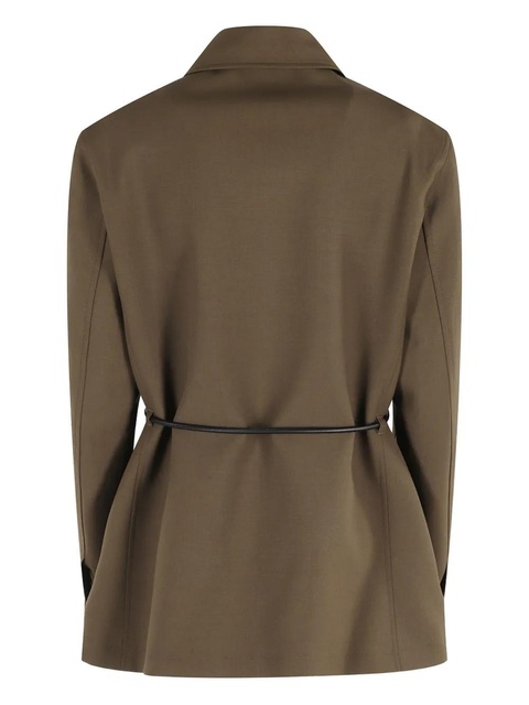 Róhe belted wool jacket - Green - zdjęcie produktu nr 1