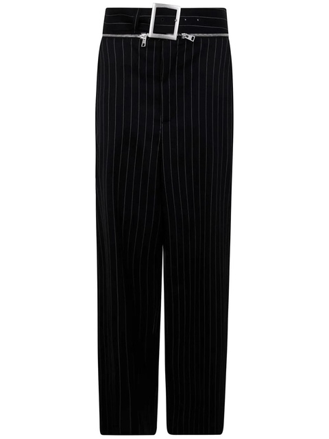 Jean Paul Gaultier striped trousers - Black - zdjęcie produktu nr 1