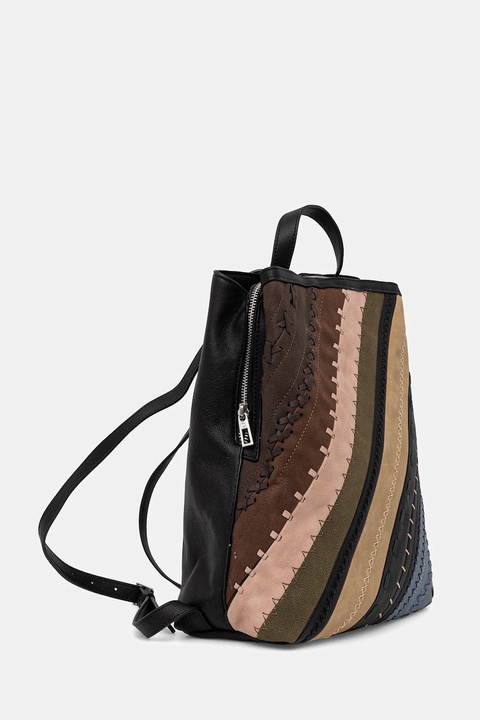 Desigual plecak QUEBEC WHIPSTITCH SU damski kolor czarny mały wzorzysty 25WAKP09 - zdjęcie produktu nr 2