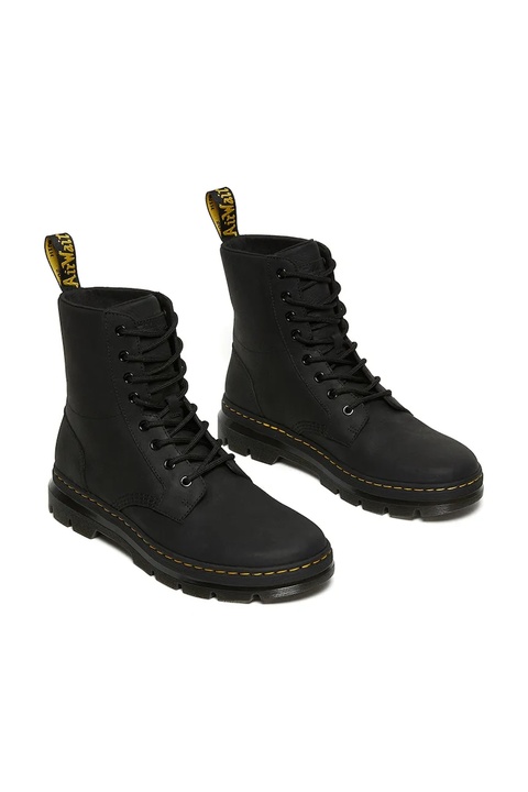Dr. Martens workery skórzane Combs damskie kolor czarny na platformie DM26007001 - zdjęcie produktu nr 2