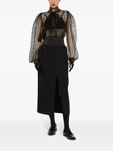 Dolce & Gabbana high-waisted straight skirt - Black - zdjęcie produktu nr 2