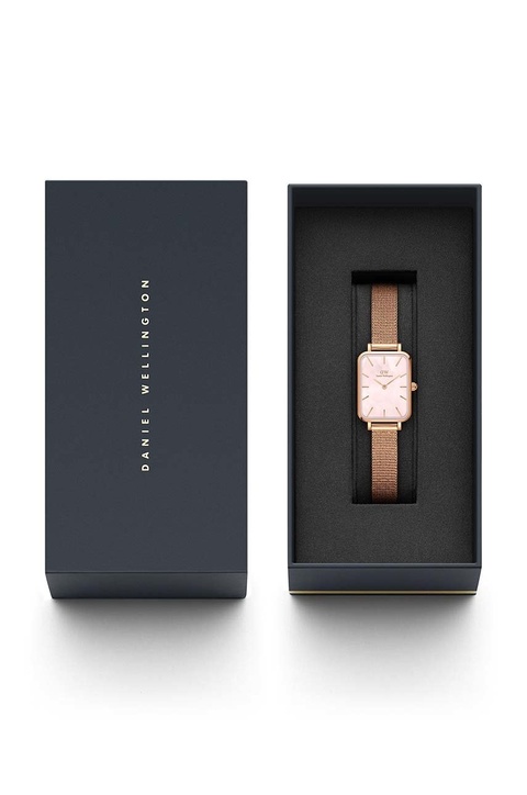 Daniel Wellington zegarek Quadro 20X26 damski kolor różowy - zdjęcie produktu nr 2