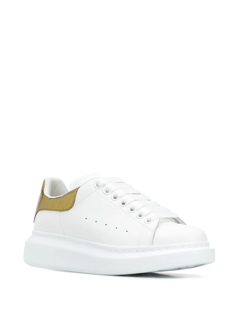 Alexander McQueen metallic Oversized low-top sneakers - White - zdjęcie produktu nr 2