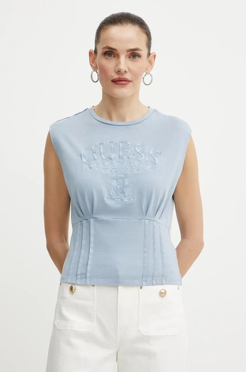 Guess top kolor niebieski W5GI22 K49A1 - zdjęcie produktu nr 1