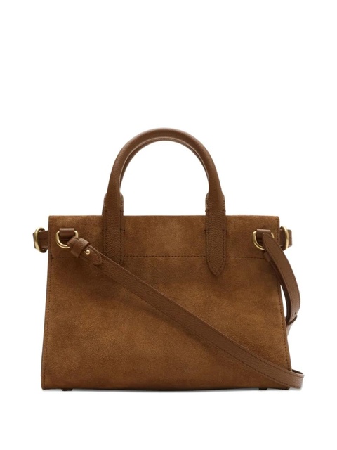 Burberry mini Cotswolds check-engraved tote bag - Brown - zdjęcie produktu nr 2