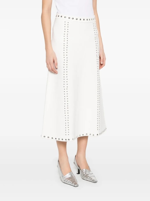 Maje stud-detail midi skirt - White - zdjęcie produktu nr 2