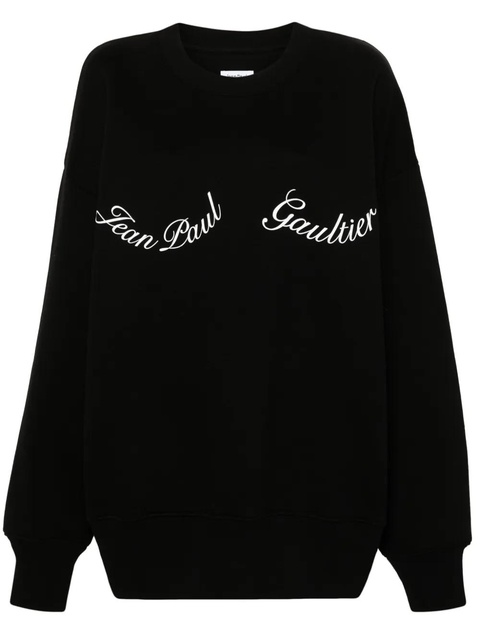 Jean Paul Gaultier logo-print cotton sweatshirt - Blue - zdjęcie produktu nr 1