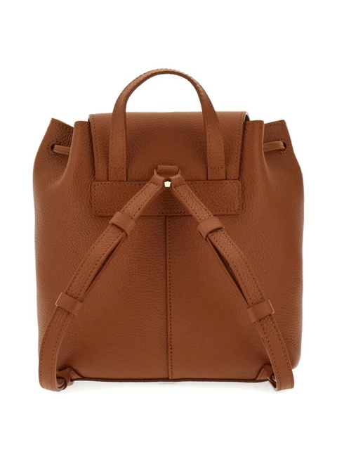 Ferragamo geometric-flap drawstring backpack - Brown - zdjęcie produktu nr 2