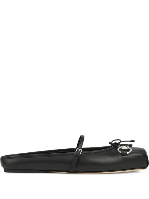 Gucci horsebit-detail ballet flats - Black - zdjęcie produktu nr 2