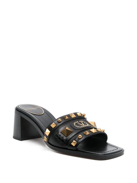 Valentino Garavani 65mm VLogo Signature mules - Black - zdjęcie produktu nr 2