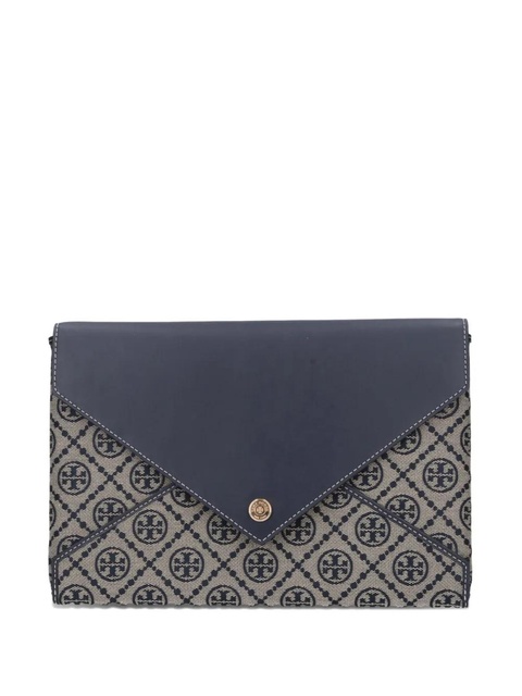 Tory Burch monogram envelope clutch - Blue - zdjęcie produktu nr 1