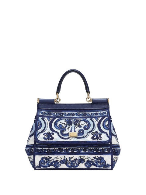 Dolce & Gabbana mini Sicily tote bag - Blue - zdjęcie produktu nr 1