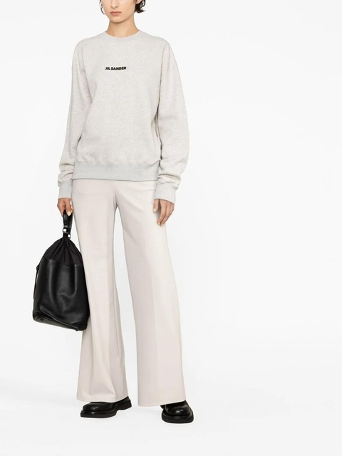 Jil Sander logo-print cotton sweatshirt - Grey - zdjęcie produktu nr 2