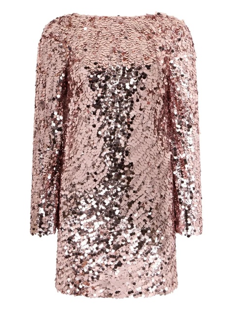 Valentino Garavani sequin-embellished mini dress - Pink - zdjęcie produktu nr 1
