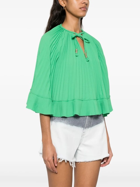 Maje plissé blouse - Green - zdjęcie produktu nr 2