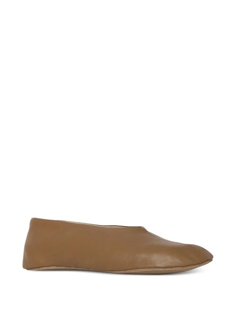 The Row Stella leather ballet flats - Brown - zdjęcie produktu nr 2