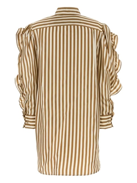 Max Mara Manna striped ruffled shirt dress - Yellow - zdjęcie produktu nr 2