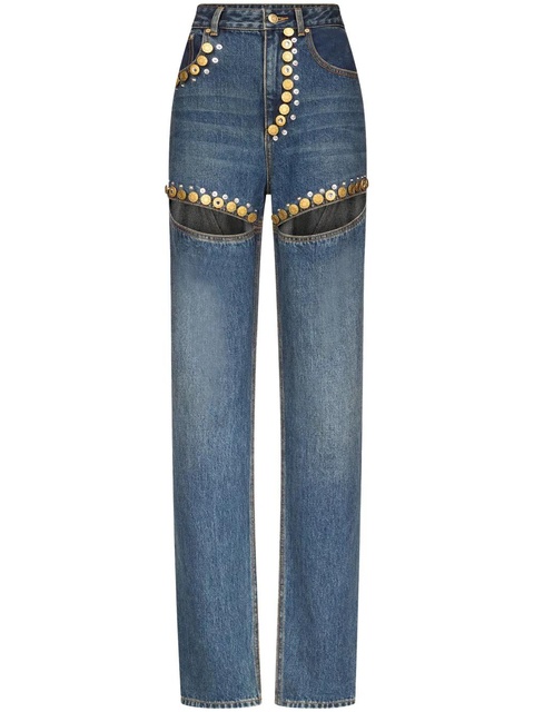 AREA crystal button jeans - Blue - zdjęcie produktu nr 1