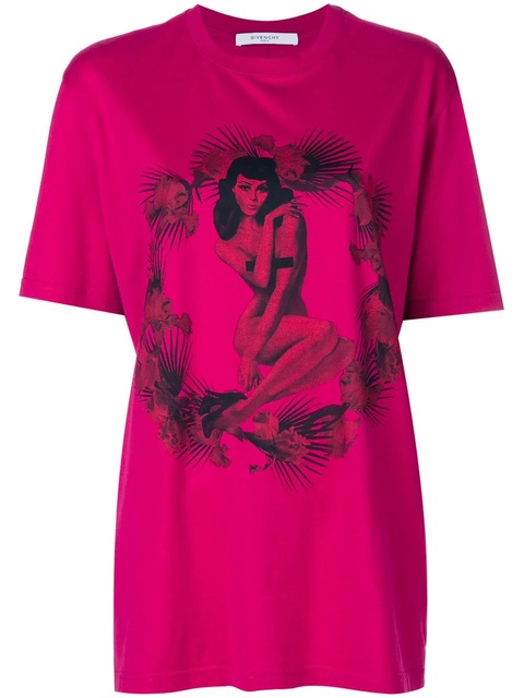 Givenchy pin-up print T-shirt - Pink - zdjęcie produktu nr 1