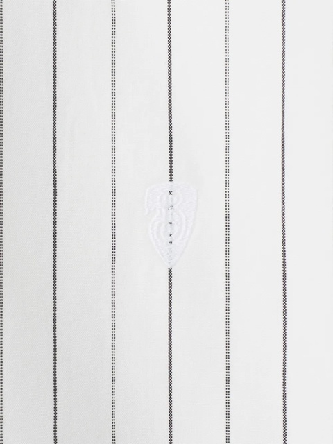 Burberry striped cotton shirt - White - zdjęcie produktu nr 1