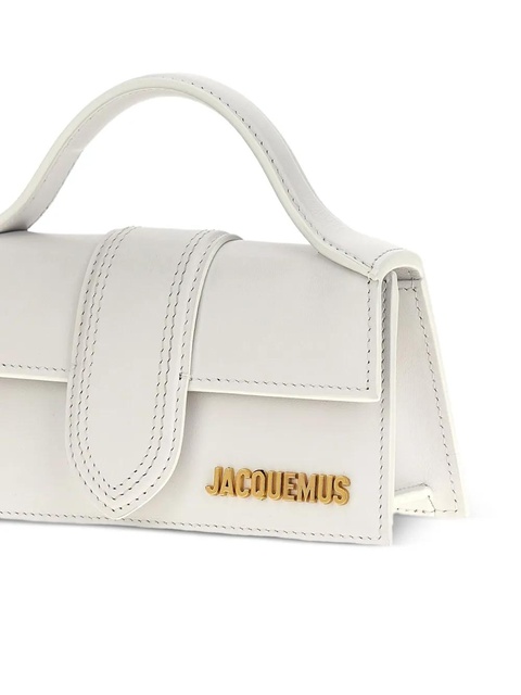 Jacquemus small The Bambino leather tote bag - White - zdjęcie produktu nr 2