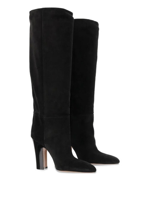 Paris Texas Alizze suede pointed-toe knee-high boots - Black - zdjęcie produktu nr 2