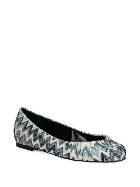 Missoni Zigzag-pattern ballet flats - Neutrals - zdjęcie produktu nr 1