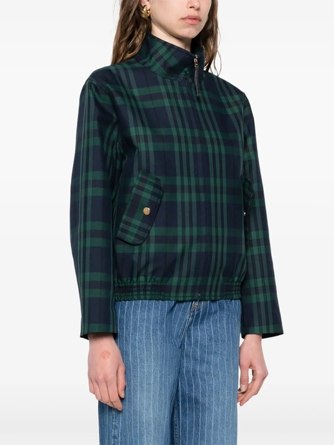 SANDRO tartan-check jacket - Green - zdjęcie produktu nr 2