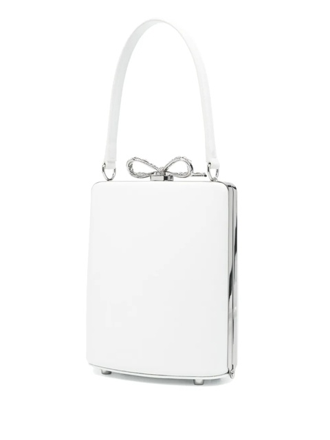Self-Portrait bow-detailed tote bag - White - zdjęcie produktu nr 2
