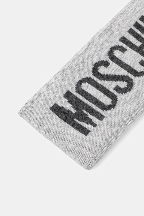 Moschino opaska wełniana kolor szary M2355 65235 - zdjęcie produktu nr 2