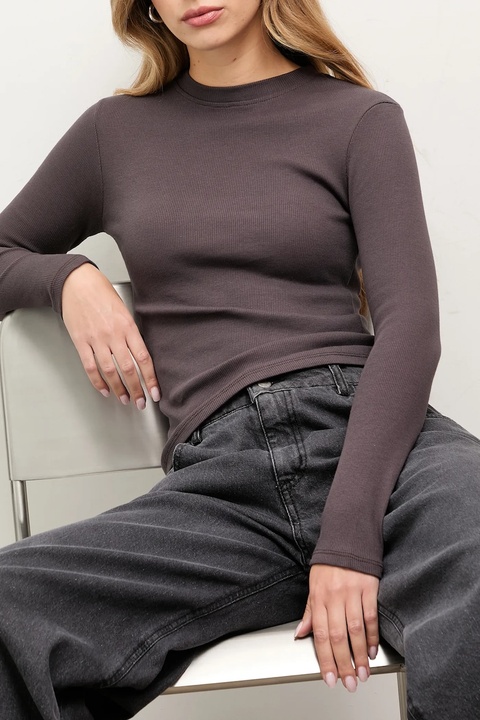 Answear.LAB longsleeve kolor brązowy - zdjęcie produktu nr 1