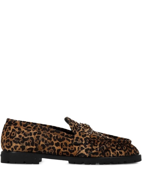 PINKO leopard-print tassel loafers - Brown - zdjęcie produktu nr 2