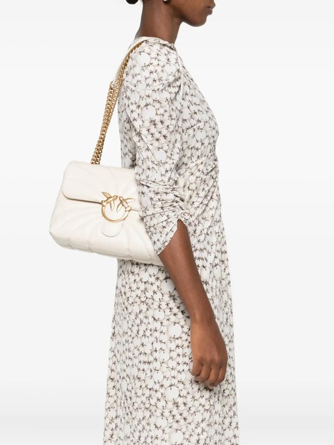 PINKO quilted bird-embellished shoulder bag - Neutrals - zdjęcie produktu nr 1