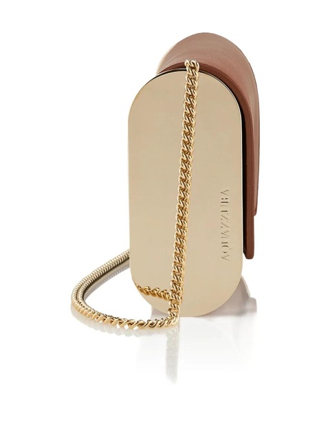 Aquazzura metallic-top leather shoulder bag - Brown - zdjęcie produktu nr 2