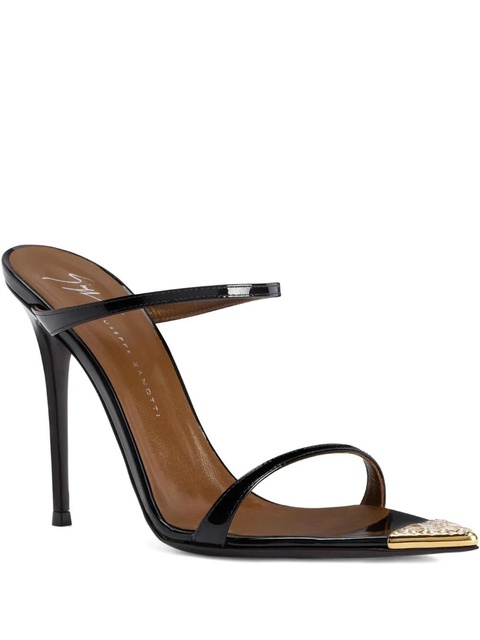 Giuseppe Zanotti 105mm Intriigo Jewelry crystal-embellished sandals - Black - zdjęcie produktu nr 1