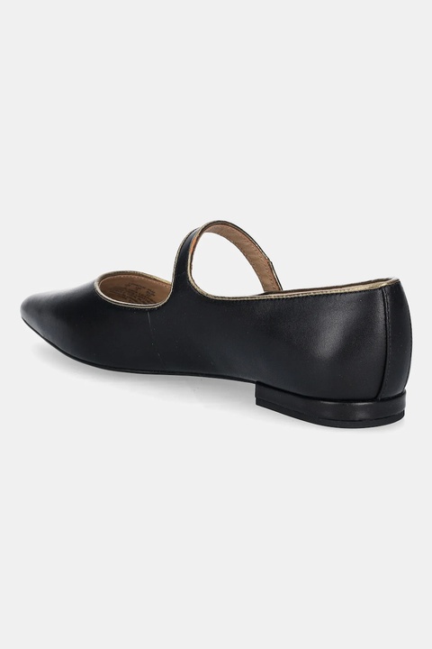 Lauren Ralph Lauren baleriny skórzane Londyn Mj2 kolor czarny 802980119001 - zdjęcie produktu nr 1