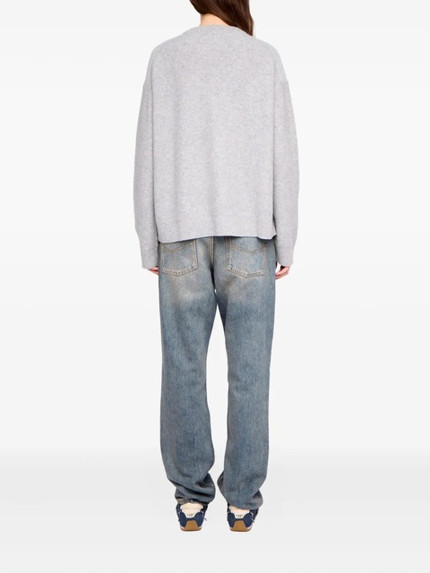 Zadig&Voltaire Mikyz heart V-neck sweater - Grey - zdjęcie produktu nr 2