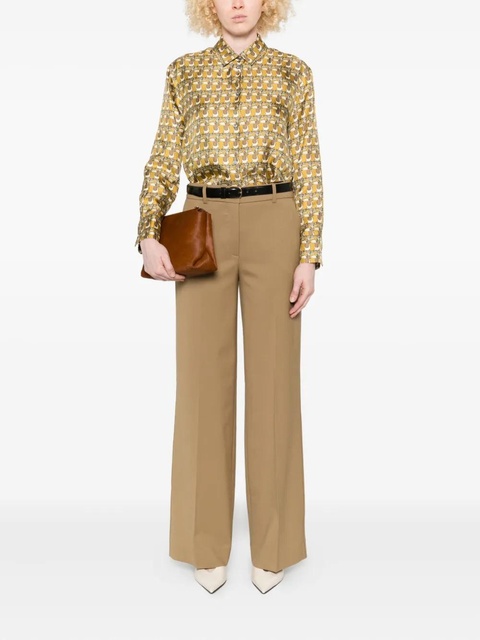Max Mara printed button-down silk shirt - Yellow - zdjęcie produktu nr 1