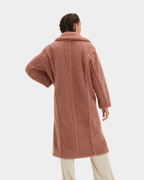 UGG - Różowy płaszcz Gertude - zdjęcie produktu nr 1