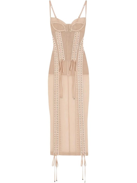 Dolce & Gabbana bustier midi dress - Neutrals - zdjęcie produktu nr 1