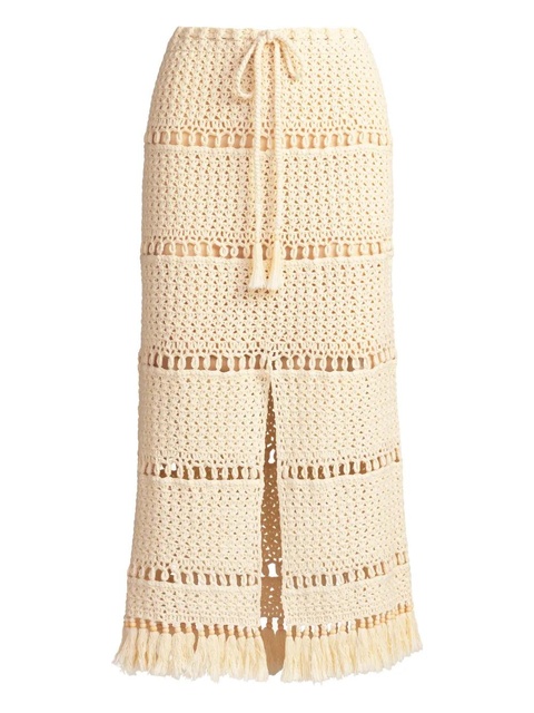 Marie Oliver Petra crochet midi skirt - Neutrals - zdjęcie produktu nr 1