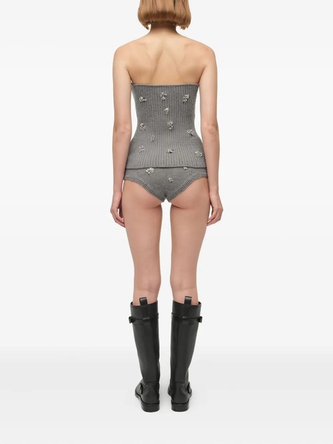 Simkhai Georgie embellished shorts - Grey - zdjęcie produktu nr 2