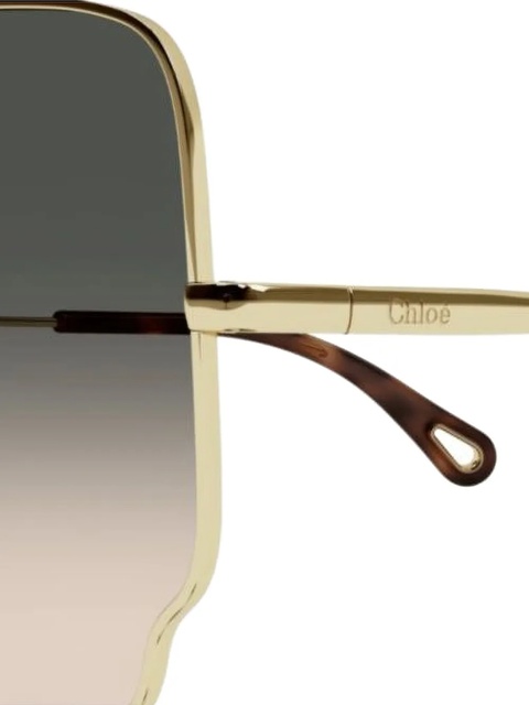Chloé geometric-frame sunglasses - Gold - zdjęcie produktu nr 1