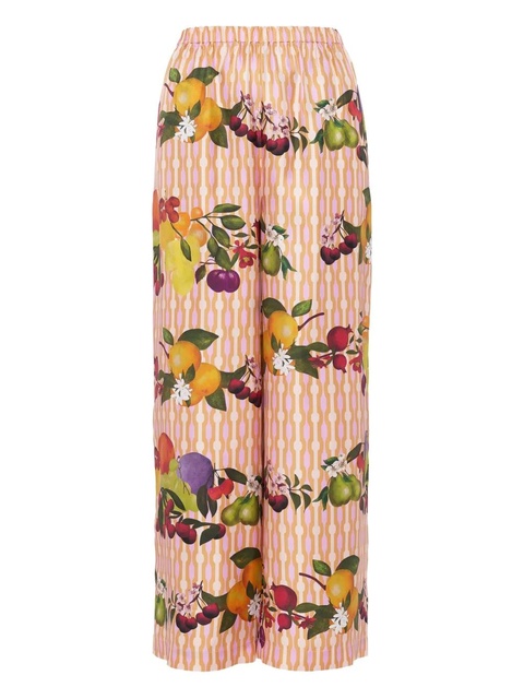 ERES Canelle fruit-print striped pyjama bottoms - Pink - zdjęcie produktu nr 1