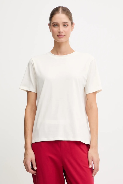 HUGO t-shirt lounge damski kolor beżowy 50555634 - zdjęcie produktu nr 1