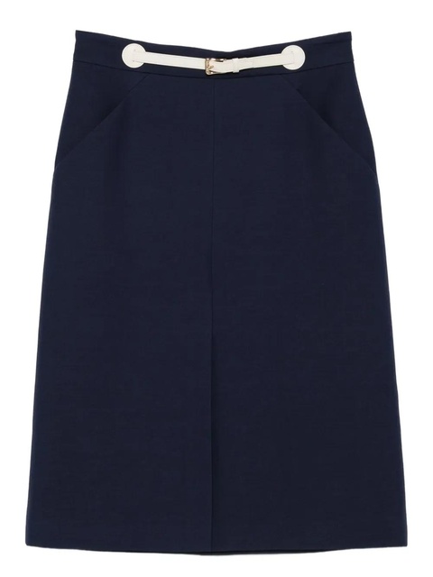 Valentino Garavani belted midi skirt - Blue - zdjęcie produktu nr 1