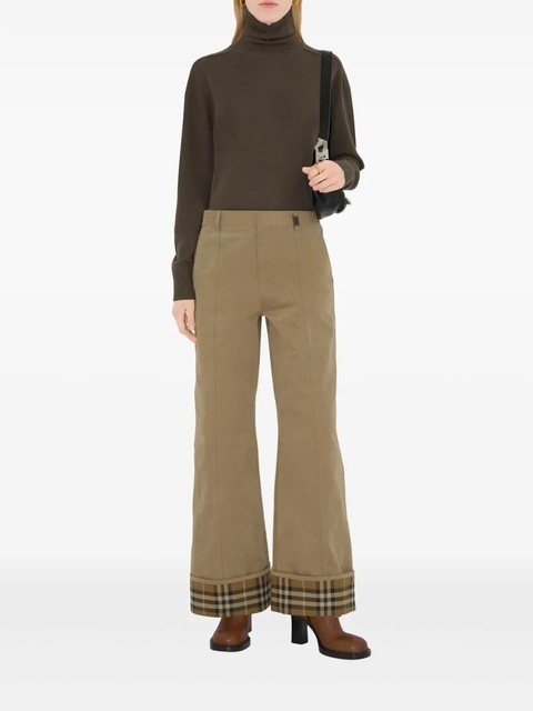 Burberry cotton trousers - Neutrals - zdjęcie produktu nr 2